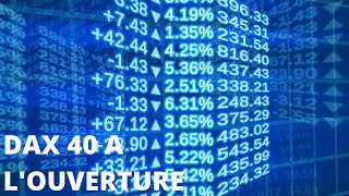 DAX40 PERF INDEX Erick Sebban : « DAX 40 : Manque de visibilité »