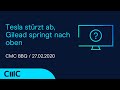 Tesla stürzt ab, Gilead springt nach oben (CMC BBQ 27.2.2020)