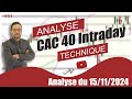 CAC 40   Point Matinal du 15-11-2024 par boursikoter