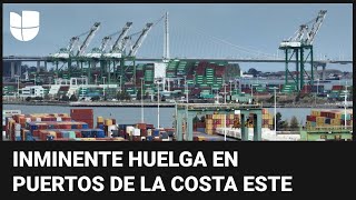 Puertos del este de EEUU amenazan con irse a huelga: piden mejores salarios y condiciones laborales