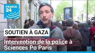 Mobilisation des étudiants en soutien à Gaza : intervention de la police à Sciences Po Paris