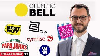 SALESFORCE INC. Opening Bell: Snowflake, C3.ai, AMC, WW, Salesforce, Best Buy, Bath &amp; Body Works, Papa John&#39;s