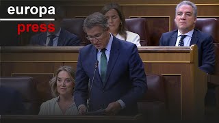 Feijóo dice que &quot;esta censura no se veía desde Franco&quot; y Sánchez le pide &quot;cambiar el chip&quot;