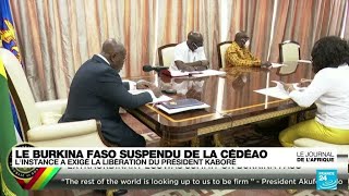 Le Burkina Faso suspendu de la CEDEAO : l&#39;instance a exigé la libération du président Kaboré