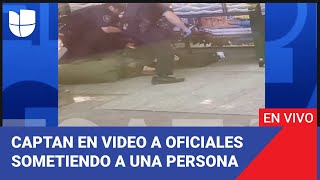 Edicion Digital: Captan en video a oficiales sometiendo a una persona