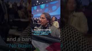 Pro-Palestinian activists interrupt session of UN climate negotiations | DW News