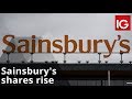 SAINSBURY (J) ORD 28 4/7P - Sainsbury's shares rise but consumer outlook 'uncertain'