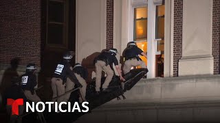 Incluso por ventanas policía de Nueva York entra a Columbia | Noticias Telemundo
