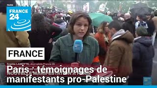 Manifestation en soutien aux Gazaouis à Paris : témoignages de manifestants • FRANCE 24