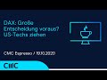 DAX30 PERF INDEX - DAX: Große Entscheidung voraus? US-Techs ziehen (CMC Espresso 19.10.20)