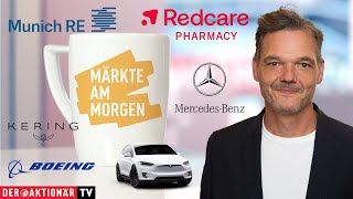 MERCEDES-BENZ GRP NA O.N. Märkte am Morgen: Tesla, Boeing, Munich Re, Commerzbank, Mercedes-Benz, Redcare, Sartorius, Kering