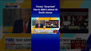 WKND: Trump calls out Harris for not attending Al Smith dinner: ‘We were all surprised’ #shorts