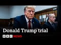 Trump in the Dock - Jury told of “criminal conspiracy” to pay hush money to porn star | BBC News