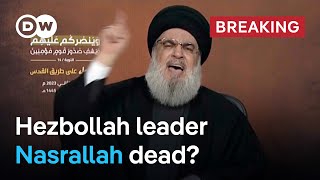 Breaking: Hezbollah leader Hassan Nasrallah killed in Beirut strike, Israeli military says | DW News