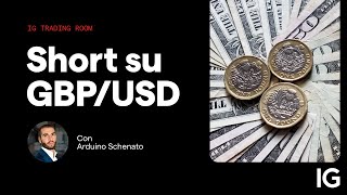 GBP/USD Short su GBP/USD | IG Trading Room del 25.10.2023 con Arduino Schenato