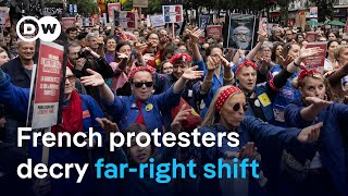 Thousands march against the French far right | DW News