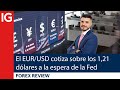 El EUR/USD cotiza sobre los 1,21 dólares a la espera de la FED | Forex Review