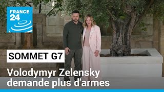 Au G7, Zelensky reçoit 50 milliards de dollars mais demande plus d&#39;armes • FRANCE 24
