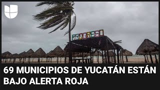 Yucatán comienza a sentir los efectos del huracán Milton: decenas de personas evacuan la costa