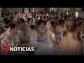 EN VIVO: 500 bailarinas se reúnen en un hotel en Nueva York para romper un récord mundial