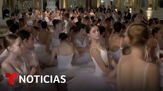 TR HOTEL EN VIVO: 500 bailarinas se reúnen en un hotel en Nueva York para romper un récord mundial