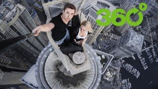 B.COM.PORTUGUES Una aventura extrema y romántica en 360º: Cita en el techo de la Millennium Tower de Dubái