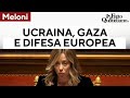 Meloni in senato prima del consiglio europeo: Ucraina, Gaza, difesa europea. Il discorso integrale