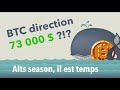 Bitcoin & Alts : Bitcoin 1ère Target à 73 000$ | AMB - WTC - VET - OGN -  1INCH  [ANALYSE CRYPTO]