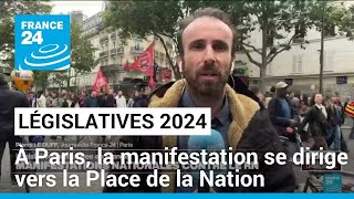 Manifestation contre l&#39;extrême droite : le cortège parisien se dirige vers la Place de la Nation