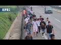 Una caravana de migrantes parte del sur de México para presionar en vísperas de las elecciones