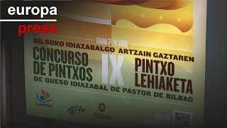 Gazta Fest, el concurso de Queso Idiazabal del Casco Viejo bilbaíno exhibe sus mejores pintxos