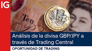 GBP/JPY ANÁLISIS de la divisa GBP/JPY a través de TRADING CENTRAL | Oportunidad de trading