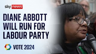 ABBOTT LABORATORIES Diane Abbott confirms she will run as Labour candidate in general election