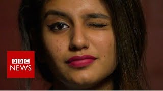 WINK Priya Varrier: The actress whose wink stopped India - BBC News