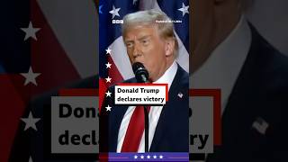 Donald Trump declares victory in US presidential election. #USElection #DonaldTrump #BBCNews