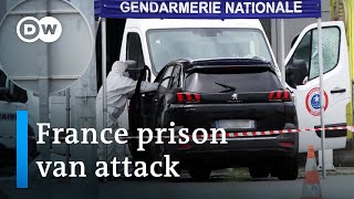 Huge manhunt in France for prisoner after two officers killed in ambush | DW News