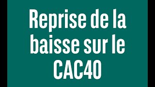 CAC40 INDEX Reprise de la baisse sur le CAC40 - 100% marchés - soir - 26/06/2024