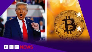 BITCOIN US shares and Bitcoin hit record high on Donald Trump win | BBC News