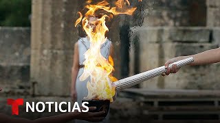EN VIVO: La llama olímpica llega a la Acrópolis en Grecia