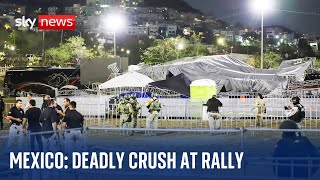 STRONG Mexico: Strong winds topple stage at campaign rally killing at least nine people