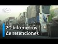Camioneros argentinos, en huelga por escasez de gasoil