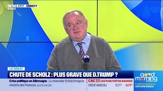 Nicolas Doze face à Jean-Marc Daniel : Chute de Scholz, plus grave que Donald Trump ?