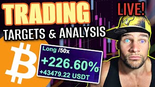 BITCOIN BITCOIN MUST HOLD HERE!!!!! LIVE TRADING &amp; ANALYSIS!