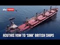VOW ASA [CBOE] - Houthis vow to 'sink British ships'