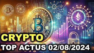 BREAKING NEWS : LES INFOS  CRYPTO ESSENTIELLES DE CE JOUR.  ACTUS CRYPTO 01/08