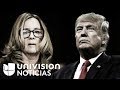 Te mostramos por qué lo que dijo Trump al burlarse de Christie Blasey Ford no es cierto