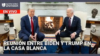 EN VIVO: sigue la reunión entre Biden y Trump en la Casa Blanca