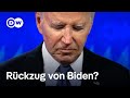 Druck auf Joe Biden wächst. Wird sich der US-Präsident als Kandidat der Demokraten zurückziehen?