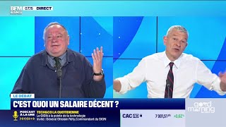 DECENT Nicolas Doze face à Jean-Marc Daniel : C&#39;est quoi le salaire décent ?