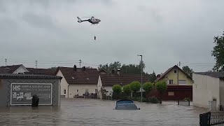 L&#39;Allemagne et la Suisse touchées par des inondations